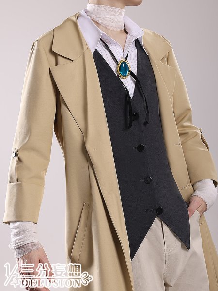 画像3: 【三分妄想】文豪ストレイドッグス 太宰治   だざい おさむ コスチューム コスプレ衣装/ウィッグ (3)