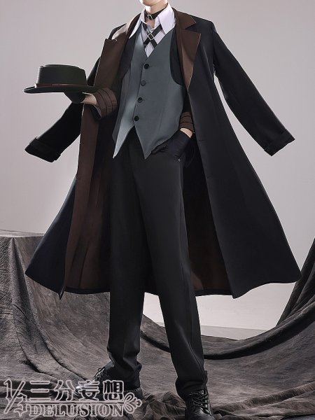 画像1: 【三分妄想】文豪ストレイドッグス 中原中也  なかはら ちゅうや コスチューム コスプレ衣装/ウィッグ (1)