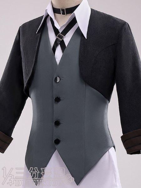 画像5: 【三分妄想】文豪ストレイドッグス 中原中也  なかはら ちゅうや コスチューム コスプレ衣装/ウィッグ (5)