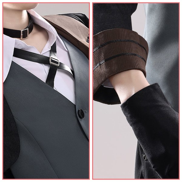 画像8: 【三分妄想】文豪ストレイドッグス 中原中也  なかはら ちゅうや コスチューム コスプレ衣装/ウィッグ (8)