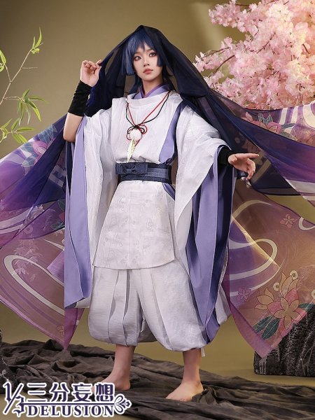 画像1: 【三分妄想】原神 Genshin  スカラマシュ  傾奇者  コスプレ衣装 コスチューム  (1)