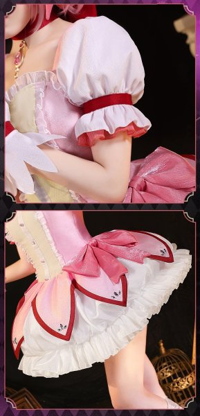 画像7: 【三分妄想】魔法少女まどか☆マギカ 鹿目まどか 魔法少女コス コスプレ衣装/ウィッグ/靴 コスチューム  (7)