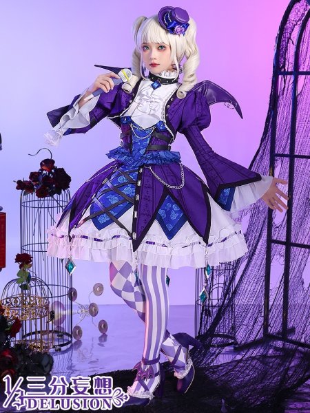 画像1: 【三分妄想】アイカツ！アイドルカツドウ！ 藤堂ユリカ  [ゴスマジック]  コスチューム コスプレ衣装/ウィッグ (1)