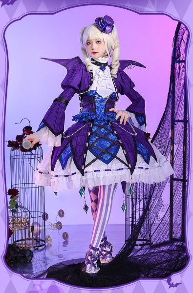 画像2: 【三分妄想】アイカツ！アイドルカツドウ！ 藤堂ユリカ  [ゴスマジック]  コスチューム コスプレ衣装/ウィッグ (2)