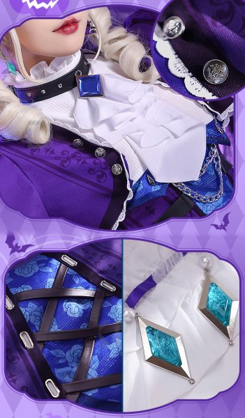 画像9: 【三分妄想】アイカツ！アイドルカツドウ！ 藤堂ユリカ  [ゴスマジック]  コスチューム コスプレ衣装/ウィッグ (9)