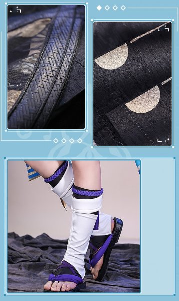 画像11: 【三分妄想】原神 Genshin  スカラマシュ  放浪者  wanderer  コスプレ衣装/ウィッグ/下駄  通常インナー版  コスチューム  (11)