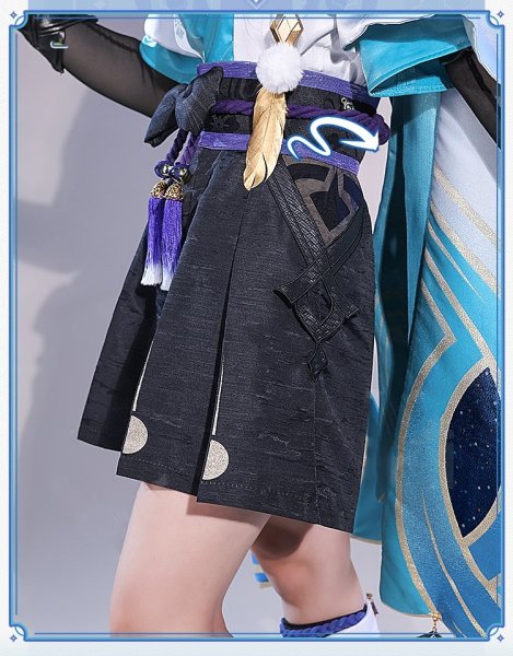 画像4: 【三分妄想】原神 Genshin  スカラマシュ  放浪者  wanderer  コスプレ衣装/ウィッグ/下駄  通常インナー版  コスチューム  (4)