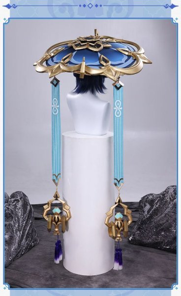 画像9: 原神 Genshin スカラマシュ 放浪者 wanderer  笠/帽子 コスプレ道具 コスチューム (9)