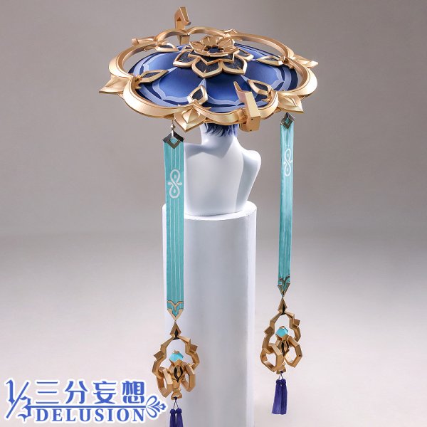 画像1: 原神 Genshin スカラマシュ 放浪者 wanderer  笠/帽子 コスプレ道具 コスチューム (1)