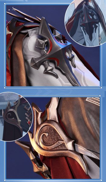 画像10: 【三分妄想】原神 Genshin タルタリヤ Tartaglia シャツ修正版 コスプレ衣装/ウィッグ/靴  コスチューム  (10)