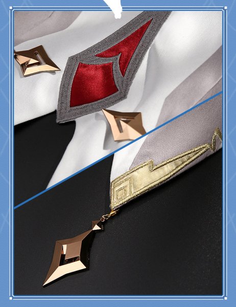 画像17: 【三分妄想】原神 Genshin タルタリヤ Tartaglia シャツ修正版 コスプレ衣装/ウィッグ/靴  コスチューム  (17)