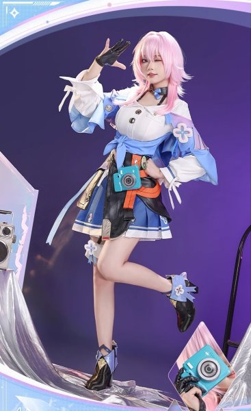 画像6: 【三分妄想】崩壊:スターレイル HonkaiStarRail 三月なのか コスチューム コスプレ衣装/ウィッグ/靴 (6)