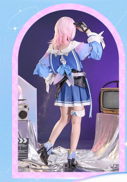 画像8: 【三分妄想】崩壊:スターレイル HonkaiStarRail 三月なのか コスチューム コスプレ衣装/ウィッグ/靴 (8)
