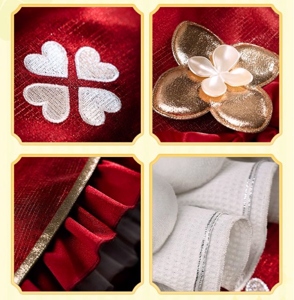 画像13: 【三分妄想】原神 Genshin クレー新衣装「星燭に揺れる爛花」コスチューム  コスプレ衣装/ウィッグ (13)