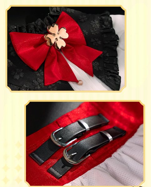 画像14: 【三分妄想】原神 Genshin クレー新衣装「星燭に揺れる爛花」コスチューム  コスプレ衣装/ウィッグ (14)