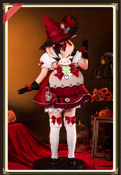 画像3: 【三分妄想】原神 Genshin クレー新衣装「星燭に揺れる爛花」コスチューム  コスプレ衣装/ウィッグ (3)