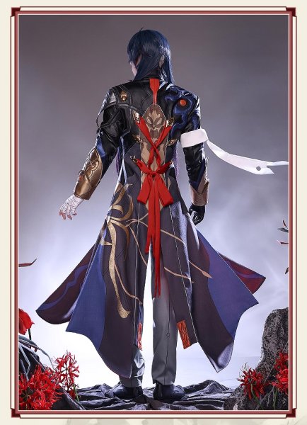 画像2: 【三分妄想】崩壊:スターレイル HonkaiStarRail  刃  ジン  Blade コスチューム コスプレ衣装/ウィッグ/靴 (2)