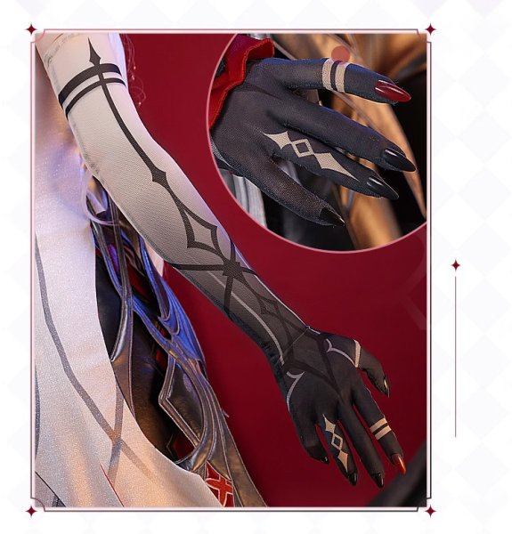 画像12: 【三分妄想】原神 Genshin「召使」アルレッキーノ Arlecchino  コスプレ衣装/ウィッグ/靴  コスチューム  (12)