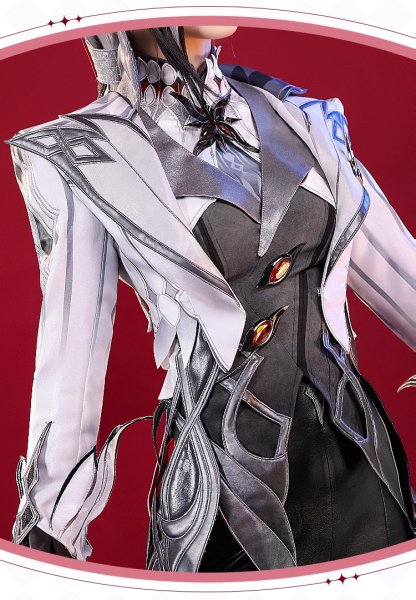 画像7: 【三分妄想】原神 Genshin「召使」アルレッキーノ Arlecchino  コスプレ衣装/ウィッグ/靴  コスチューム  (7)