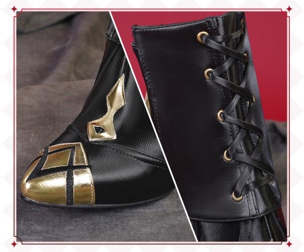 画像25: 【三分妄想】原神 Genshin「召使」アルレッキーノ Arlecchino  コスプレ衣装/ウィッグ/靴  コスチューム  (25)