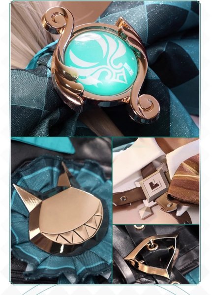 画像11: 【三分妄想】原神 Genshin  リネット  Lynette  コスプレ衣装/ウィッグ/靴  コスチューム  (11)