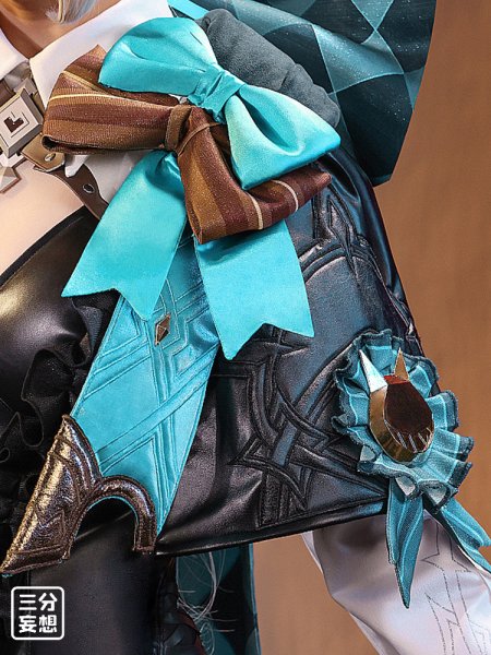 画像4: 【三分妄想】原神 Genshin  リネット  Lynette  コスプレ衣装/ウィッグ/靴  コスチューム  (4)