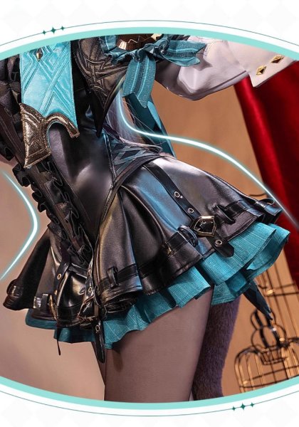 画像8: 【三分妄想】原神 Genshin  リネット  Lynette  コスプレ衣装/ウィッグ/靴  コスチューム  (8)