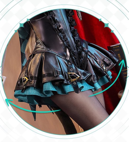 画像9: 【三分妄想】原神 Genshin  リネット  Lynette  コスプレ衣装/ウィッグ/靴  コスチューム  (9)