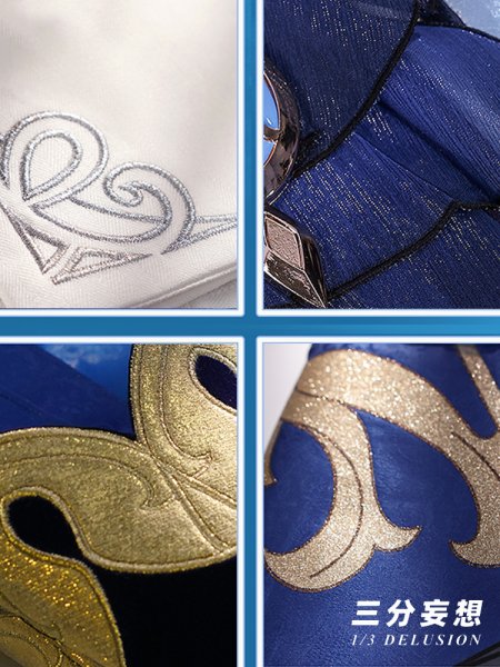 画像11: 【三分妄想】原神 Genshin 白Ver フリーナ/Furina フォカロルス/Focalors 付けまつ毛付き コスチューム コスプレ衣装/ウィッグ/靴 (11)