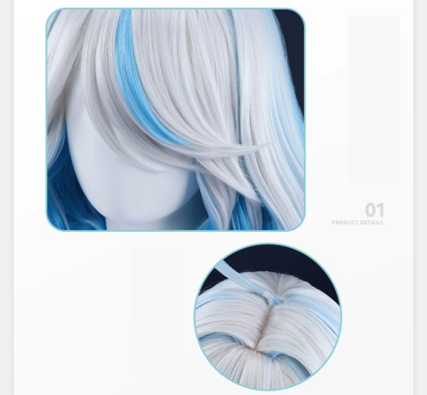 画像17: 【三分妄想】原神 Genshin 白Ver フリーナ/Furina フォカロルス/Focalors 付けまつ毛付き コスチューム コスプレ衣装/ウィッグ/靴 (17)