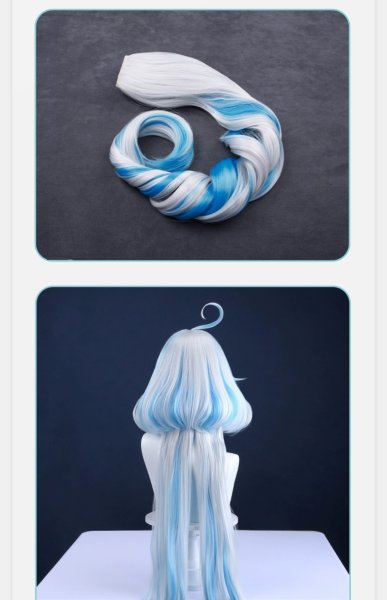 画像22: 【三分妄想】原神 Genshin 白Ver フリーナ/Furina フォカロルス/Focalors 付けまつ毛付き コスチューム コスプレ衣装/ウィッグ/靴 (22)