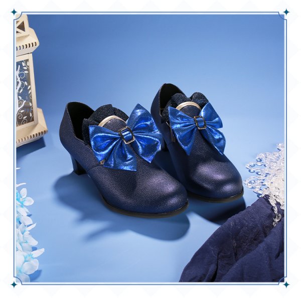 画像25: 【三分妄想】原神 Genshin 白Ver フリーナ/Furina フォカロルス/Focalors 付けまつ毛付き コスチューム コスプレ衣装/ウィッグ/靴 (25)