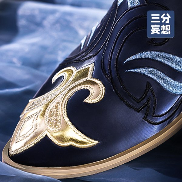 画像28: 【三分妄想】原神 Genshin  ヌヴィレット  Neuvillette コスチューム コスプレ衣装/ウィッグ/靴  (28)