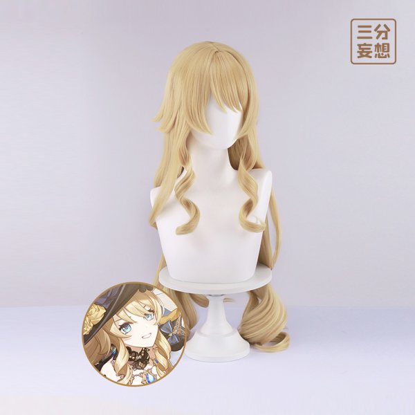 画像7: 【三分妄想】原神 Genshin  ナヴィア Navia コスチューム コスプレ衣装/ウィッグ/靴  (7)