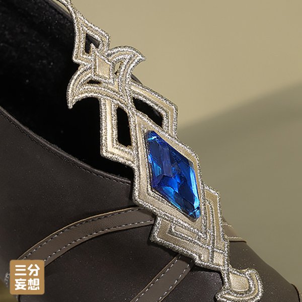 画像17: 【三分妄想】原神 Genshin  ナヴィア Navia コスチューム コスプレ衣装/ウィッグ/靴  (17)