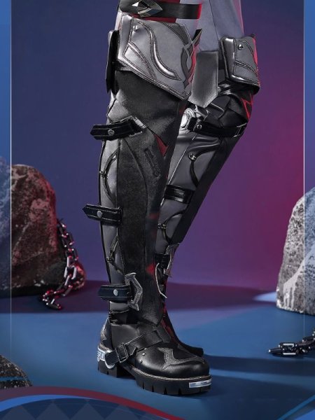 画像4: 【三分妄想】原神 Genshin リオセスリ Wriothesley  レグカバー付き コスチューム コスプレ衣装/ウィッグ (4)