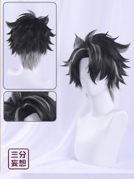 画像12: 【三分妄想】原神 Genshin リオセスリ Wriothesley  レグカバー付き コスチューム コスプレ衣装/ウィッグ (12)