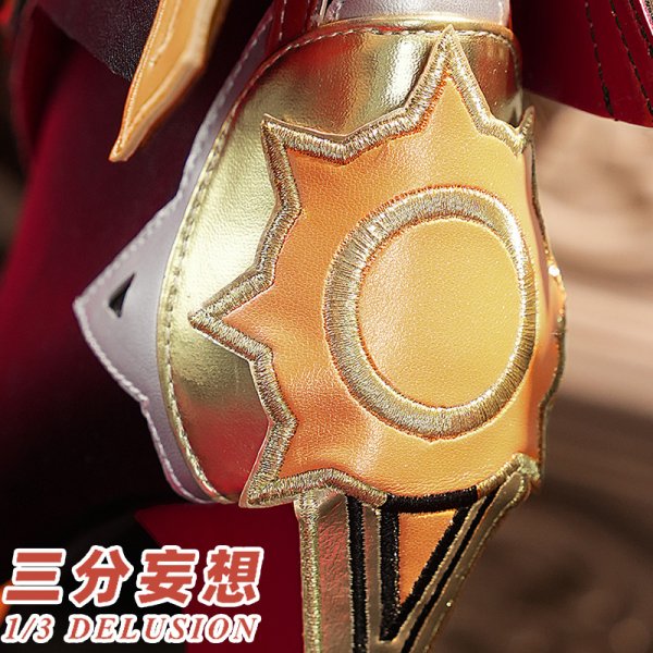 画像16: 【三分妄想】原神 Genshin ナタ マーヴィカ  Mavuika コスチューム コスプレ衣装/ウィッグ/靴 (16)