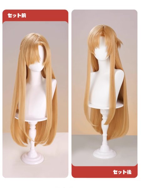 画像9: 【三分妄想】ソードアート・オンライン SAO アスナ 創世神ステイシア 結城明日奈 コスチューム コスプレ衣装/ウィッグ (9)