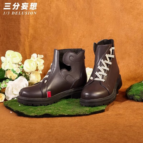 画像13: 【三分妄想】アークナイツ Arknights 黍/スー コスチューム コスプレ衣装/ウィッグ/靴 (13)