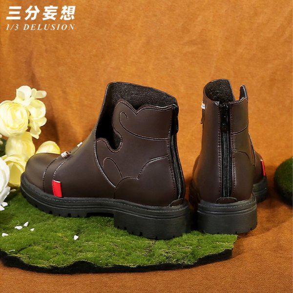 画像14: 【三分妄想】アークナイツ Arknights 黍/スー コスチューム コスプレ衣装/ウィッグ/靴 (14)