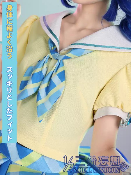 画像3: 【三分妄想】アイカツ！アイドルカツドウ！ 霧矢葵 コスチューム コスプレ衣装/ウィッグ (3)