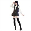画像5: 【三分妄想】妖狐×僕SS 白鬼院凜々蝶-しらきいん りりちよ 制服 ストッキング版 コスチューム コスプレ衣装/ウィッグ (5)