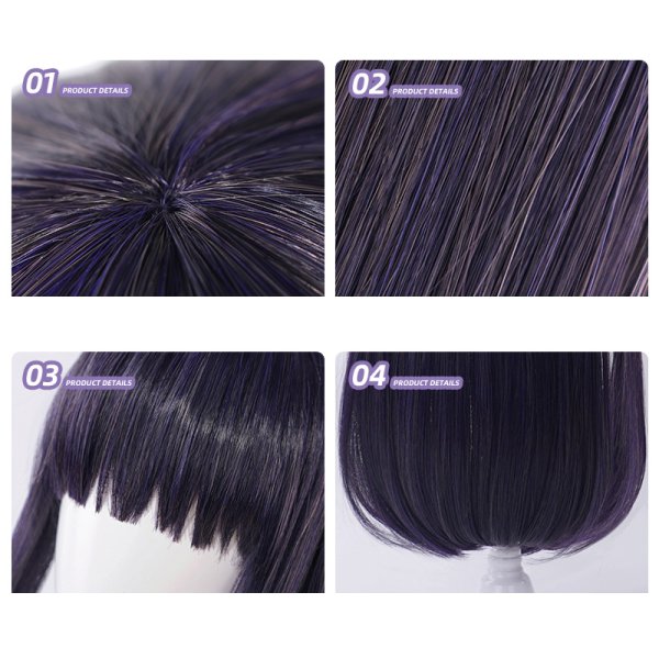 画像9: 【三分妄想】妖狐×僕SS 白鬼院凜々蝶-しらきいん りりちよ 制服 ストッキング版 コスチューム コスプレ衣装/ウィッグ (9)