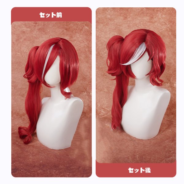 画像9: 【三分妄想】第五人格 IdentityV フィオナ・ジルマン 祭司「スカーレット」 コスチューム コスプレ衣装/ウィッグ/靴 (9)