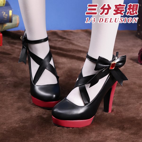 画像10: 【三分妄想】第五人格 IdentityV フィオナ・ジルマン 祭司「スカーレット」 コスチューム コスプレ衣装/ウィッグ/靴 (10)