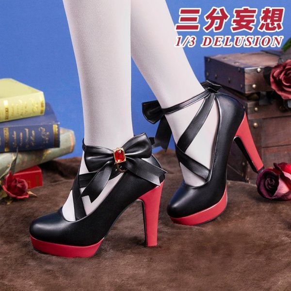 画像11: 【三分妄想】第五人格 IdentityV フィオナ・ジルマン 祭司「スカーレット」 コスチューム コスプレ衣装/ウィッグ/靴 (11)