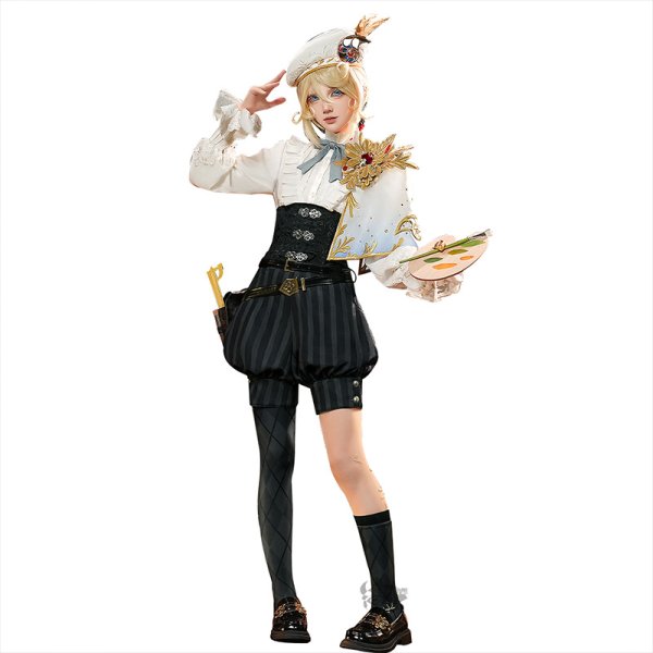 画像5: 【三分妄想】第五人格 IdentityV エドガー・ワルデン 画家-「黄金比」 コスチューム コスプレ衣装/ウィッグ/靴 (5)