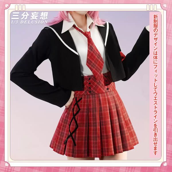 画像3: 【三分妄想】しゅごキャラ!ジュエルジョーカー 日奈森 亜夢　ひなもり あむ 新制服 コスプレ衣装 コスチューム (3)