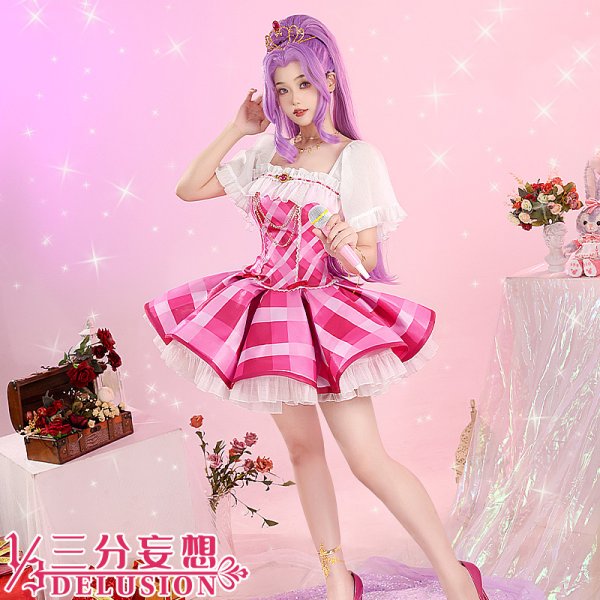 画像1: 【三分妄想】アイカツ！アイドルカツドウ！ 神崎美月 コスチューム コスプレ衣装/ウィッグ (1)